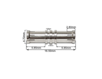 Adaptateur coaxial haute fréquence d'usine MBX ST mâle à mâle prise droite brouillard de pulvérisation de sel adaptateur de carte RF longueur 16.5mm