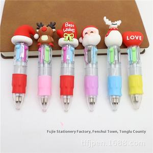 Pulpen Mini Empat Warna yang Menggemaskan untuk Anak-anak, Pelajar, Spidol Grafiti Kartun, Alat Tulis Promosi Lucu, Hadiah - Product Image 2