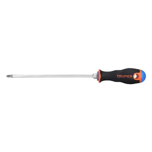 Juego de 6 Destornilladores Phillips de 1/4" x 8" con Mango Ergonómico, TRUPER - Product Image 1
