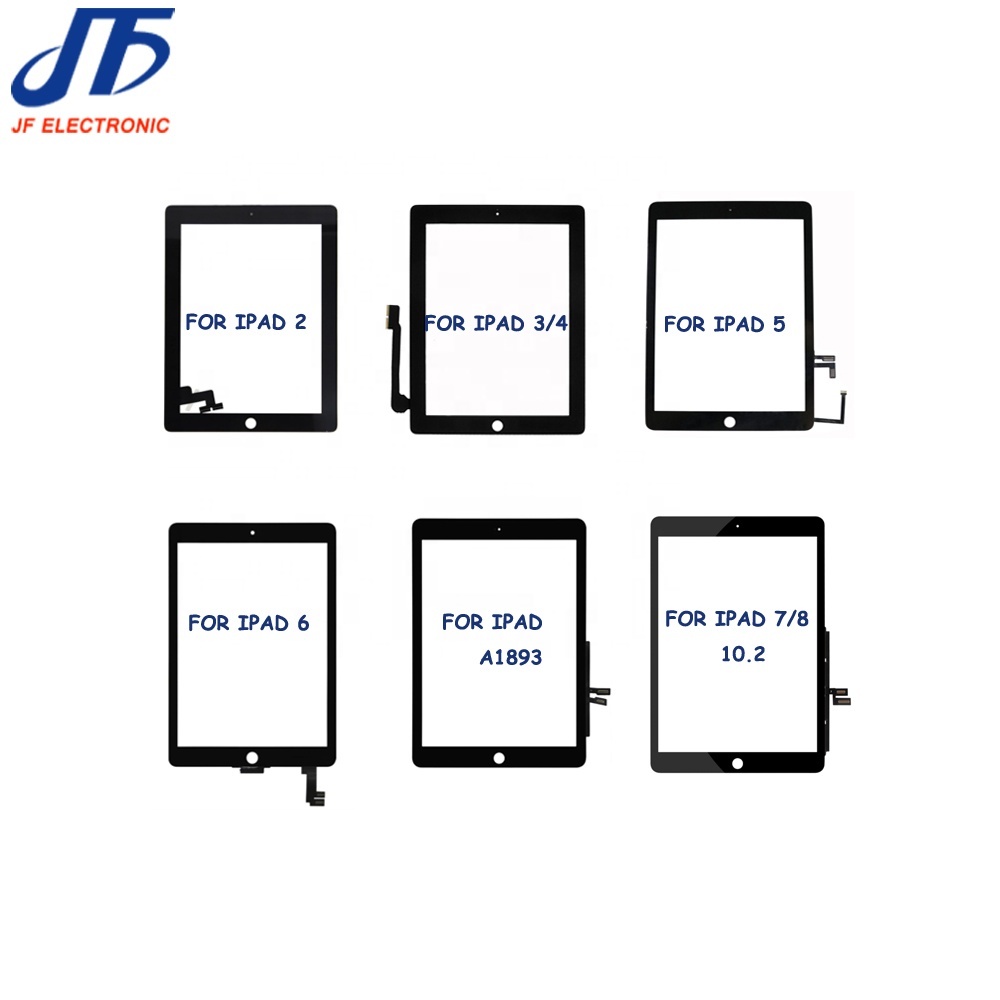 <strong>Replacement</strong> Parts for <strong>iPad</strong> 2 3 <strong>4</strong> 5 / Air A1474 <strong>Touch</strong> <strong>Screen</strong> Digitizer Panel Assembly Display With Home Button Flex Cable