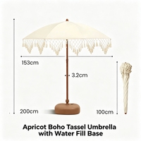 Parasol triangulaire à pompons pour extérieur, plage, jardin et terrasse, conçu pour les vendeurs de rue et les stands de marché