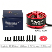 Moteur Brushless DONGXINGWEI D4310 400KV 3-6S, poussée maximale 3KG, hélice 15-17 pouces, pour drone multirotor de levage lourd, moteur de puissance UAV