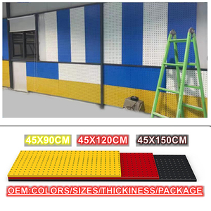 Système de rangement modulaire pour fitness, panneau perforé en métal, organisateur mural pour entraînement de force, <span class=keywords><strong>musculation</strong></span>, garage, atelier - Product Image 5