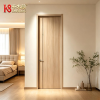 Portes intérieures modernes en bois composite sur mesure, isolation acoustique, construction durable pour villa, école, appartement