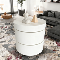 Runder Holz-Couchtisch Zeitgenössisches Design für Innen-/Außenbereich Geeignet für Hotels und Wohnzimmer-Möbel