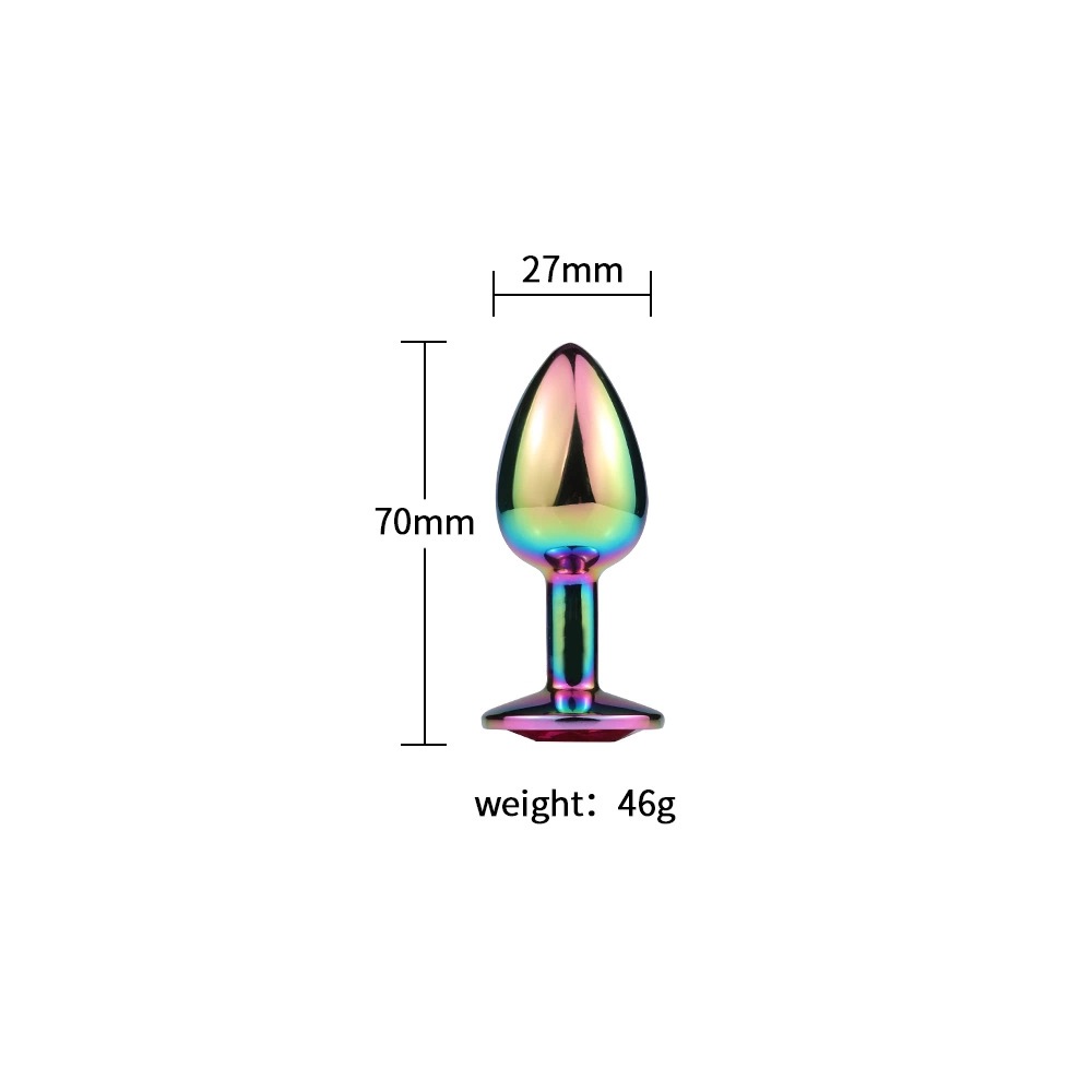 plug anal medidas b-Vibe Jewel Heart Metal Butt Plug Training Set main image 0