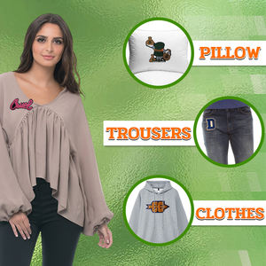 Brauerei-Festival Gestickte Chenille-Aufnäher Blumen-Herz-Designs Aufnähbarer Stil Maschinell Bestickte Werbeartikel für Hüte-AWELLS - Product Image 4