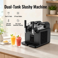 Máquina Portátil para Preparar Bebidas Frías y Batidos de Doble Sabor con Textura Ajustable para Hoteles, Hogares y Bares