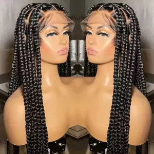 Wholesale Glueless <strong>Braid</strong> <strong>Wig</strong> Vendors,Full Lace Braided <strong>Wigs</strong> Human Hair for Women,Transparent Braided Lace Front <strong>Wig</strong> - Product Image 4