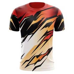 YUSHUO T-shirts met korte mouwen en digitale print op maat - Gepersonaliseerd all-over printontwerp 100% polyester Sneldrogend Unisex Volwassenen - Product Image 4