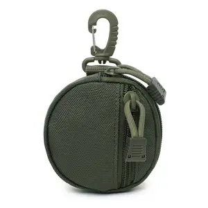 다기능 작은 미니 전술 EDC Molle 동전 홀더 지갑 지갑 키 체인 파우치 케이스 액세서리 가방