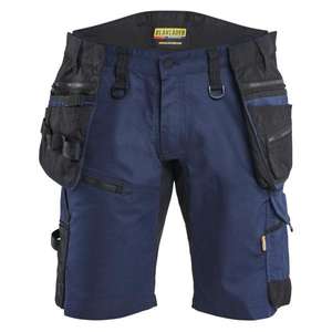 BLAKLADER - 197211498699C58 Pantalones cortos Craftsman con estiramiento bidireccional Azul marino oscuro/Negro-PANTALONES DE TRABAJO EAN 7330509951774 PANTALONES CORTOS DE TRABAJO - Product Image 1