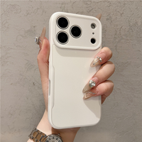 Coque de téléphone givrée effet peau pour iPhone 18 Pro, 17, 16, 15, 14, 13, 12, 11, Pro – Coque antichoc intégrale