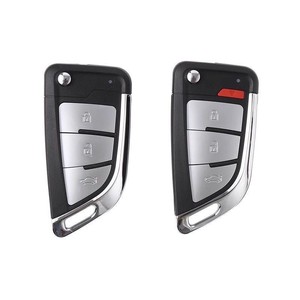 Coque de clé de voiture à 3 boutons, remplacement en ABS noir, entrée sans clé, compatible avec divers modèles - Product Image 3