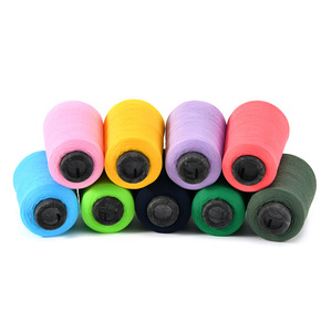 Độ bền cao 150D overlock chủ đề 100% polyester nhuộm mẫu cho may sợi overlock đàn hồi thấp - Product Image 2