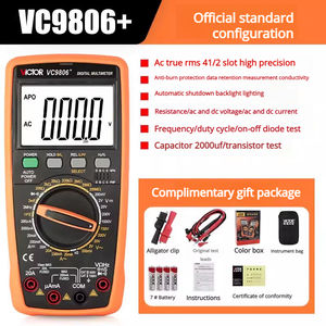 VICTOR VC9806 Evrensel Multimetre - Yüksek Hassasiyetli Dijital 4.5 Haneli Elektrik Test Özel Fonksiyonlu Ölçüm Cihazı - Product Image 5