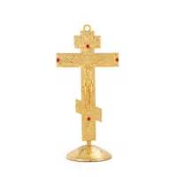 Color Preservation Cross Ornaments with Base, Russian