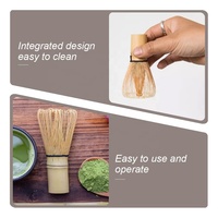 Fouet à matcha en bambou avec logo personnalisé, fouet à matcha traditionnel japonais pour la préparation de la poudre de matcha