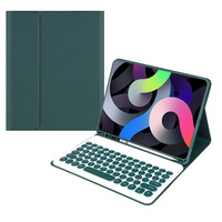 Étui de protection pour tablette S9 FE avec clavier, housse en cuir et emplacement pour stylet à capuchon rond, compatible S9/S11, emballage coloré (Chine)