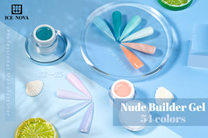 ICE NOVA Etiqueta privada Precio competitivo Extensión de <span class=keywords><strong>uñas</strong></span> de gel de color desnudo 10g 15g 30g 60g Oem Venta al por mayor Constructor Gel UV suave - Product Image 5