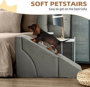 Trending <strong>Products</strong> 2025 New Arrivals <strong>Pet</strong> Supplies High Density Foam Dog Stairs for High <strong>Beds</strong> with Foldable <strong>Pet</strong> Steps Anti-slip - Product Image 3