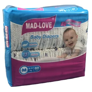 High quality disposable grade a baby diaper in bales with cheapest price small m 1 size fine natural dipers bulk manufacturers