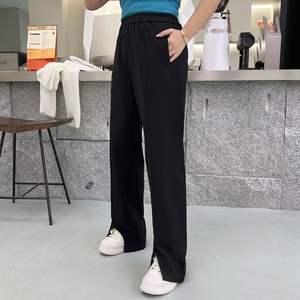 กางเกงชีฟองทรงสูงรัดรูป รุ่น Runqi N8607 สีขาวงาช้าง ไซส์พลัส สำหรับผู้หญิง สไตล์ลำลอง ทรงหลวม ยาวคลุมเท้า - Product Image 5