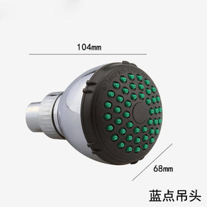 Petite pomme de douche suspendue polie pour appartement, hôtel, salle de bain, pomme de douche rotative à effet pluie, jet doux - Product Image 4