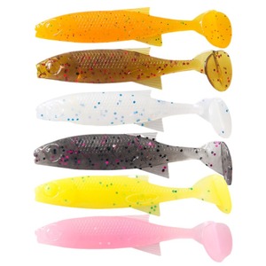 Señuelo blando T-Tail de 65 mm y 2.5 g para pesca de lubina en el fondo - Product Image 1