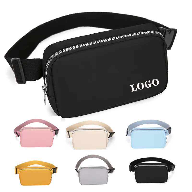 Logotipo personalizado Boa qualidade cintura impermeável saco treino Fanny pack correndo cinto peito saco crossbody personalizado saco