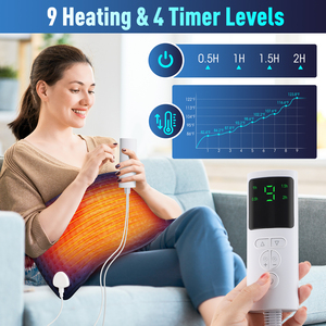 Cintura da massaggio riscaldante elettrica da 12x24 pollici lavabile <span class=keywords><strong>per</strong></span> alleviare il corpo-puntamento dietro collo <span class=keywords><strong>crampi</strong></span> <span class=keywords><strong>alle</strong></span> <span class=keywords><strong>gambe</strong></span> del ginocchio - Product Image 2