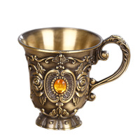 Petite Coupe à Vin Rétro en Alliage de Zinc Nordique, Cadeau Personnalisé Créatif pour Mariage, Cadeau de Pendaison de Crémaillère, Décoration d'Intérieur, Coupe à Liqueur