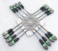 Kabel Patch Cord Fiber Optik Tanpa MTP MPO, Kabel Trunk Fiber Optik, SM OM3 OM4 8 12 24 hingga 144 Fiber Core