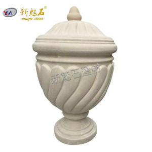 Maceta de Imitación de Piedra Arenisca Magic Stone Grc, Blanca, para Piso, Decorativa para Jardín de Hotel, Tamaño Personalizado - Product Image 2