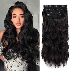 Ensemble de 11 mèches de cheveux vierges Water Wave pour augmenter le volume, extensions de cheveux naturelles invisibles transparentes à grandes vagues - Product Image 6
