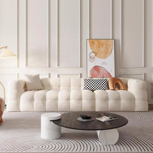Nova hiện đại phòng chờ sofa cho phòng khách đồ nội thất màu trắng lambswool vải cắt couch Set Modular Bọc ghế sofa - Product Image 4