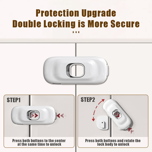 Prodigy Baby Cerradura DE SEGURIDAD Anti-pellizco Niño Bebé Seguridad Plástico Gabinete Puerta Cajón Cerradura Cerraduras de seguridad para niño - Product Image 2