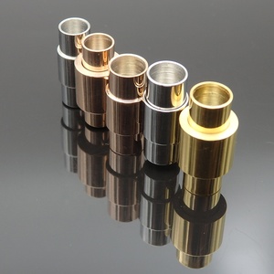 VEROMCA Chiusura a Rotella in Acciaio Inossidabile Placcato Oro 14K/18K per Gioielli e Cordoncini in Pelle - Product Image 5