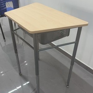 Student <b>Desk</b> With Storage <b>Height</b> <b>Adjustable</b> Steel And Wood School Furniture For Classroom Use - Product Image 5