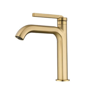Keran kamar mandi Modern, Faucet kuningan air panas dingin emas tinggi - Product Image 4