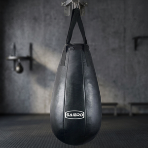 Bolsa de Entrenamiento de Boxeo Saibro, Cuero PU, Cierre de Cremallera Resistente, Rellena de Arena, para Práctica de Boxeo para Adultos - Product Image 5