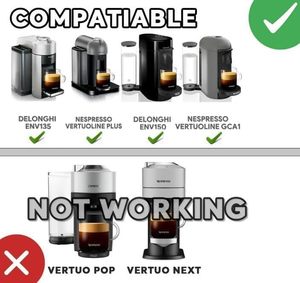 <span class=keywords><strong>Capsule</strong></span> de café réutilisable en acier inoxydable 70 ml, rechargeable, compatible avec les machines Nespresso VertuoPlus <span class=keywords><strong>VertuoLine</strong></span> - Product Image 2