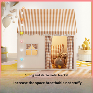 New Arrivals <strong>Tepee</strong> <strong>Tent</strong> for Kids - Ventilated Mesh Window Princess Private Zone <strong>Tent</strong> House for Kids for Girls Aged 5 to 7 Years - Product Image 3