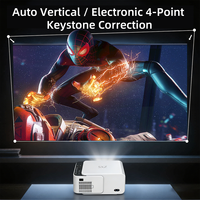 Mini Proyector LCD HD T5 2026, Gran Venta, Resolución 720p, Sistema Android 14, WiFi, Pantalla Compartida, Proyector LED para Cine en Casa