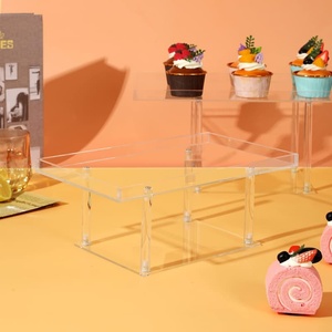 Giá đỡ bánh ngọt acrylic trong suốt nhiều tầng, giá để bánh cupcake, hộp đựng bánh quy dùng cho tiệc trà chiều và tiệc buffet - Product Image 5