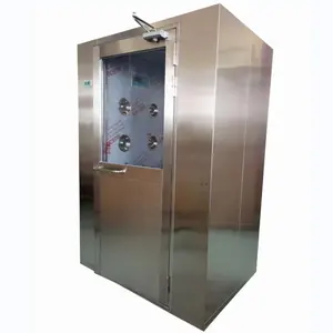 Ginee Medical Class 100 SUS304 SS304 stainless steel clean room single player single blower air shower
