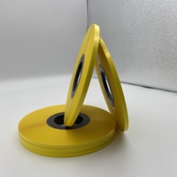 Ruban adhésif en film polyester jaune, ruban Mylar auto-adhésif avec revêtement de colle thermofusible, Mylar thermofusible