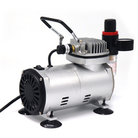 Compresseur d'aérographe TC-20B 1/6HP, pompe à air à piston sans huile, sans aérographe, pour la peinture artistique, le tatouage, la modélisation