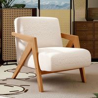 Fauteuil simple de style nordique, design minimaliste moderne pour salons, balcons et cafés, chaise longue avec pieds en métal