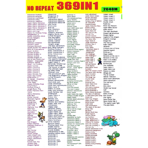 369 en 1 juego Multi para GBA/GBA SP/GBM/NDS/NDSL juegos Revolution <span class=keywords><strong>Tarjeta</strong></span> de cartucho - Product Image 6